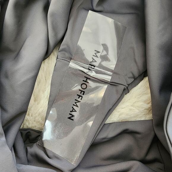 NEW Mara Hoffman Jay High Waist Tie Front Bikini Swim Bottom Falco Gray - Picture 6 of 10